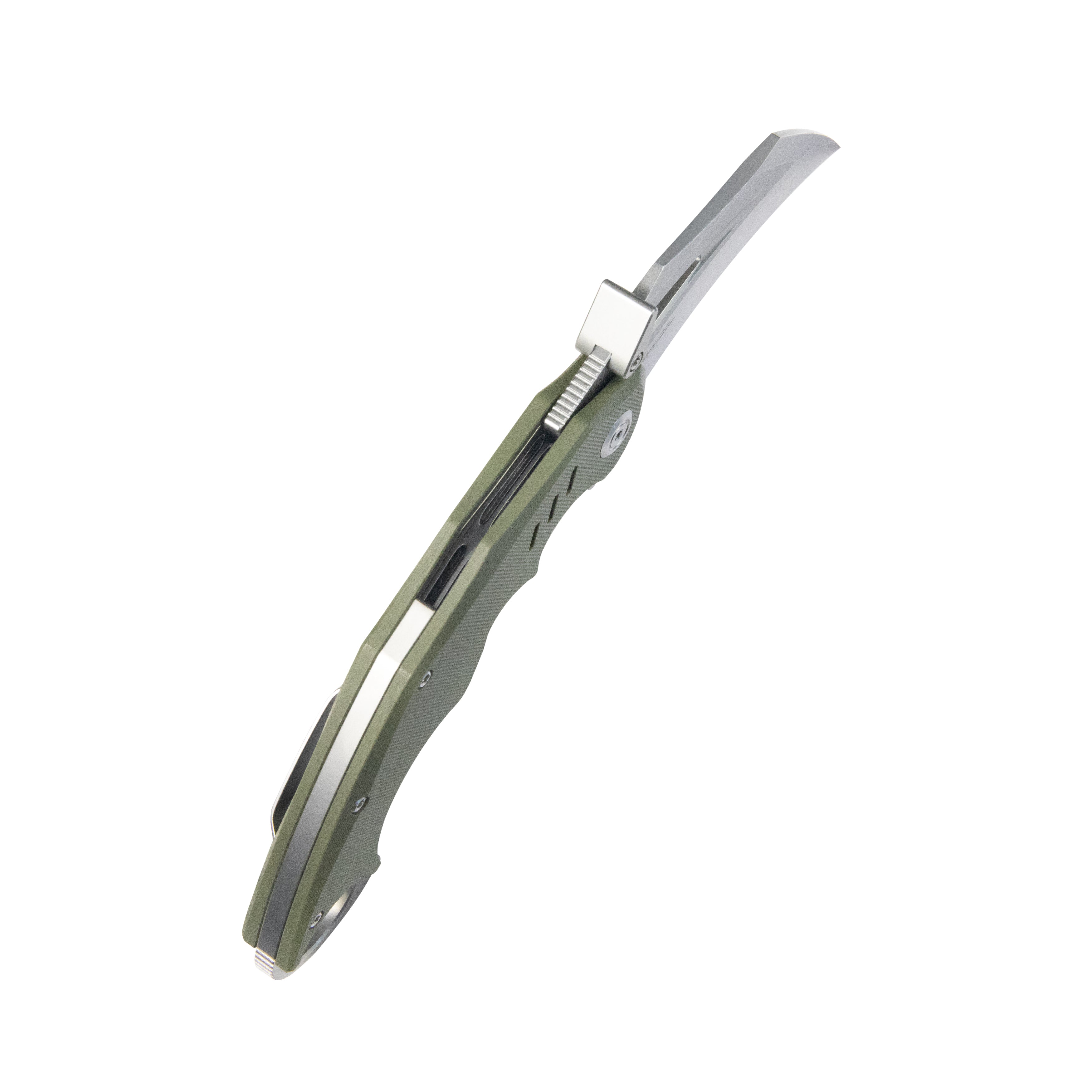 Kubey Wrath Karambit Folding Knife Green G-10 Handle 2.68" Beadblast 14C28N Blade KU261B