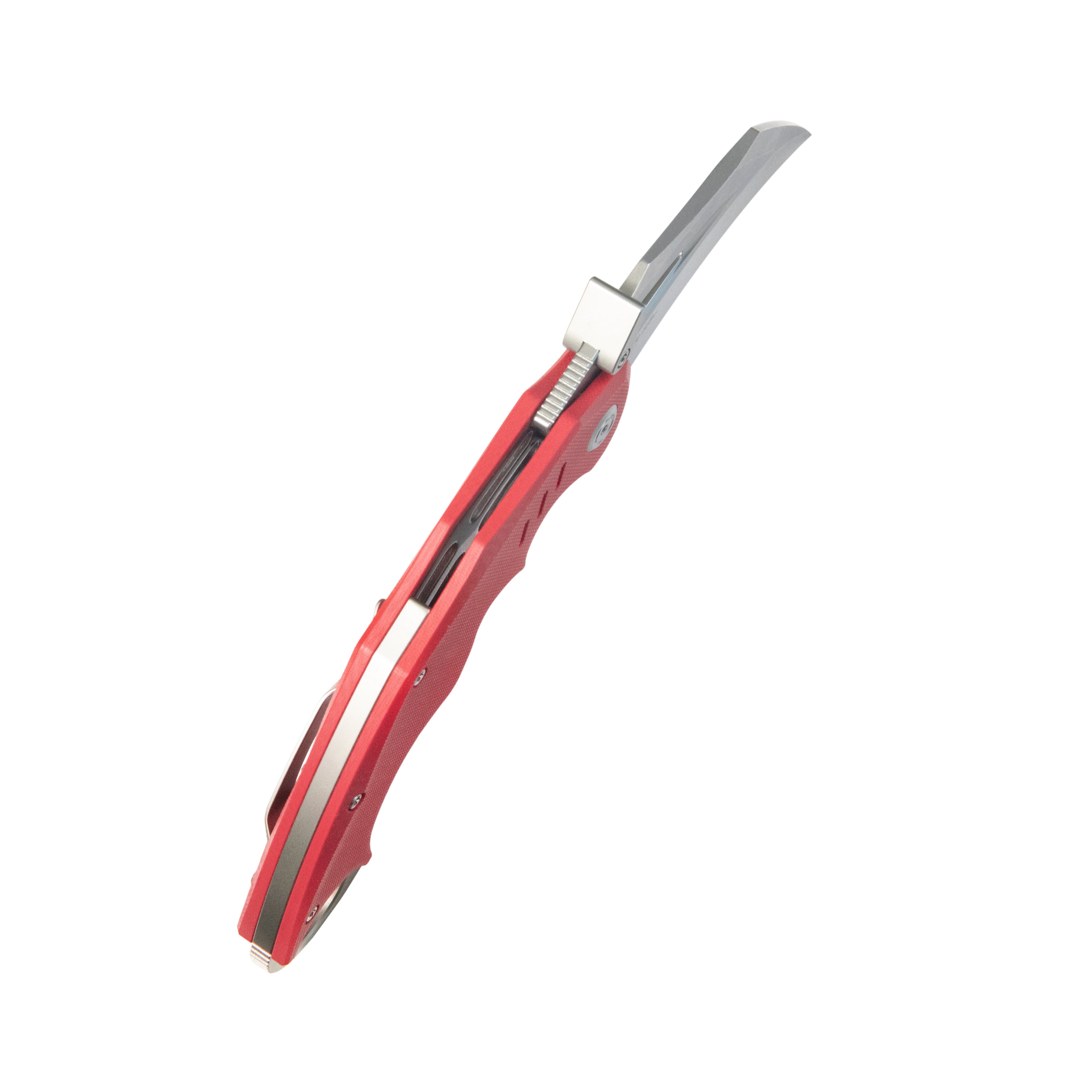 Kubey Wrath Karambit Folding Knife Red G-10 Handle 2.68" Beadblast 14C28N Blade KU261D